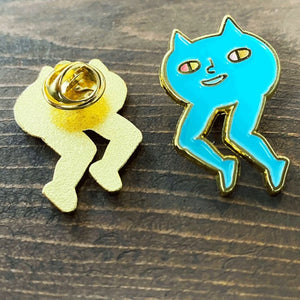 catman enamel pin