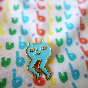 catman enamel pin